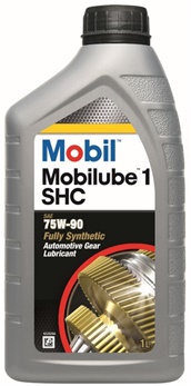 Mobilube 1 SHC 75W90 Flacon 1 liter voorkant